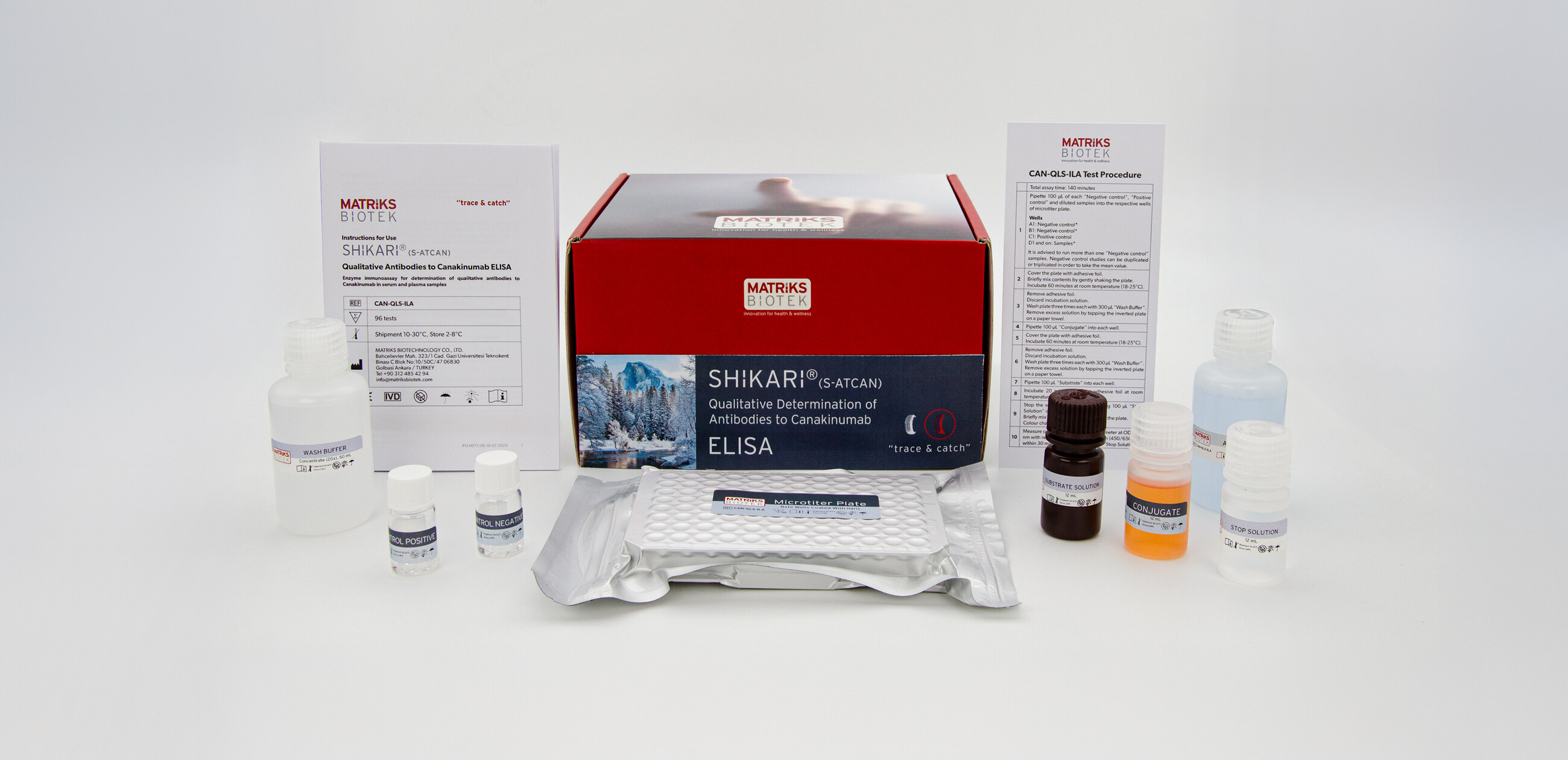 SHIKARI® S-ATCAN qualitative anti-canakinumab ELISA kit, REF CAN-QLS-ILA